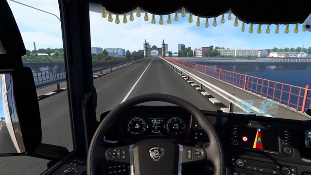 ETS2 Gameplay | Scania 730 S | Šiauliai to Kaliningrad | Canned Pork 22t смотреть онлайн
