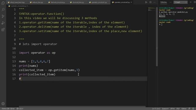 Python Methods Worth Knowing | operator module-2 | 2020 смотреть онлайн