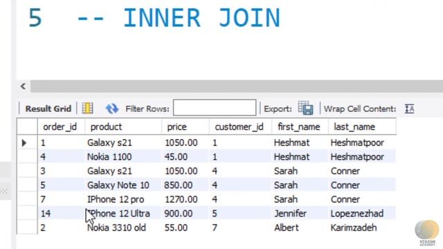 #6 MY SQL - Join - پیوند، ادغام و ترکیب ردیفهای دو یا چند جدول - My SQL آموزش کامل смотреть онлайн