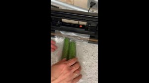 VP видео вакуумная упаковка огурец