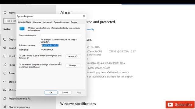 Windows 11 Tutorial: How to change your PC name | How to Rename Your PC windows 11 | Change PC nam смотреть онлайн