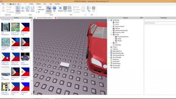 (Roblox Studio 60fps) How to actually add decals to your car