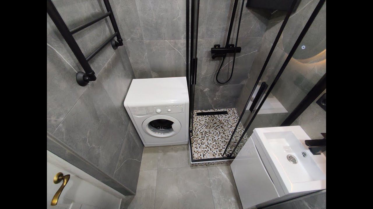 Интересный ДиЗайн Маленькой Ванной Комнаты 3 м2 с Туалетом в Хрущевке смотреть онлайн