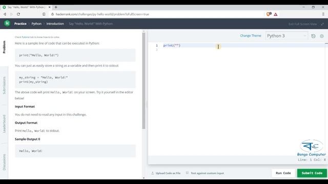 How to Solve Hacker Rank Competitive Programming Python #001 Say "Hello World" смотреть онлайн