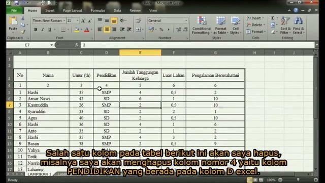 【Tutorial】 Cara Menghapus atau Menghilangkan Kolom di Excel 2010 • Simple News Video смотреть онлайн