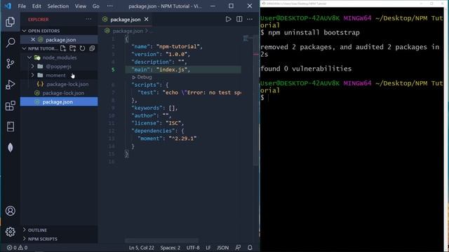 NPM Tutorial for Beginners #05 - Uninstall Local Package смотреть онлайн