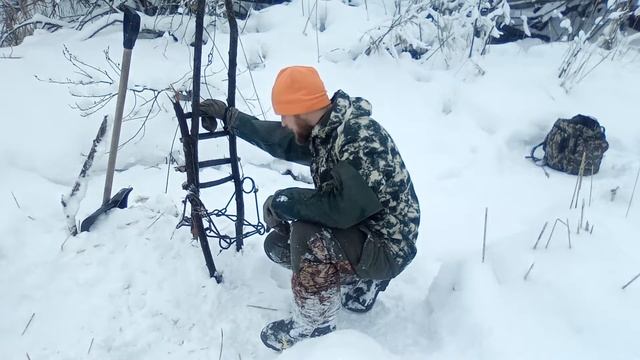 Охота НА БОБРА капканами ЗИМОЙ! Проверка поселения ХИТРЫХ бобров! BEAVER Trapping. смотреть онлайн