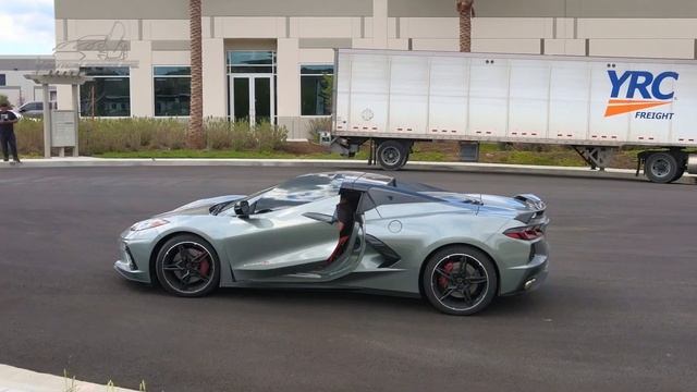 Chevrolet Corvette C8 R featuring Door conversion kit by Vertical Doors, Inc. AKA "Lambo Doors" смотреть онлайн