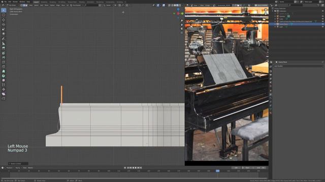 Creation of a Grand Piano in BLENDER 2.83 смотреть онлайн