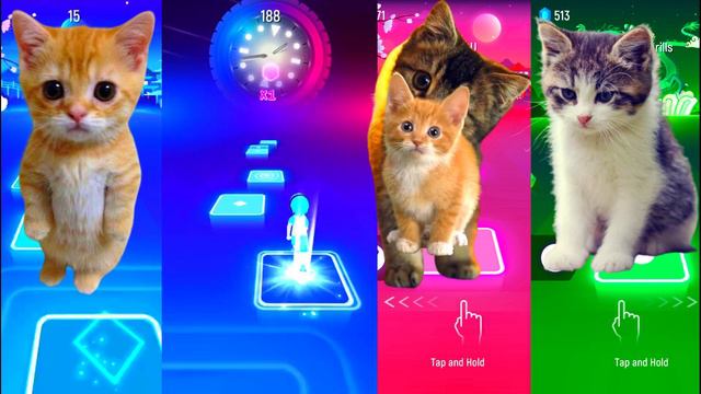 Cute Cats Tiles Hop Fight - EDM Rush Kitty Battle Challenge - Bongo Cat, Bongo Dog, Bloody Mary смотреть онлайн