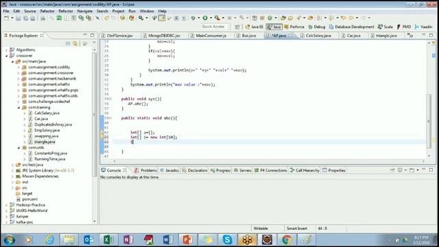 Day 12 : Java Arrays and its internal Concepts - Java programming смотреть онлайн