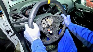 LADA VESTA 2021- СТАВИМ НОВЫЙ РУЛЬ (Анатомический руль AMG лада веста обзор и установка 2021 )