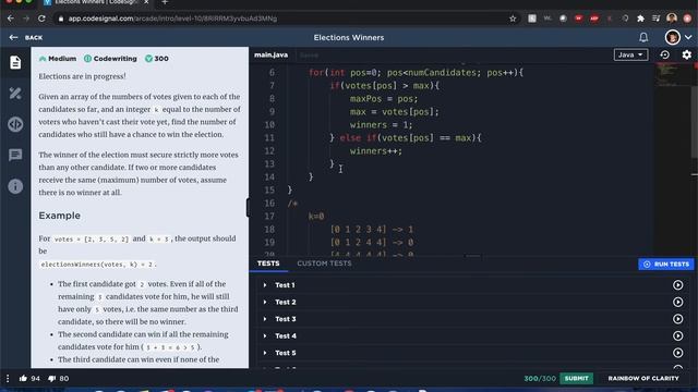 "Election Winners" - Codesignal #46 - JAVA Solution смотреть онлайн