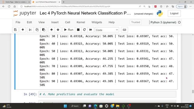 Lec 4 PyTorch Neural Network Classification Part 3 смотреть онлайн