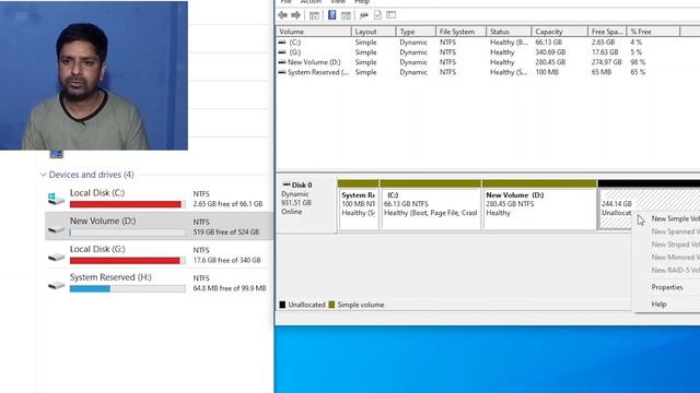 Solve Extend Volume Option disabled Without Software | Fix Extend Volume Greyed out | смотреть онлайн