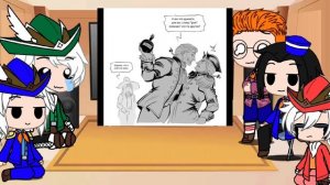 |Реакция персонажей острова сокровищ на видео с ютуба||Gacha club||