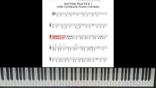 How to Play the Piano: Rhythm Practice Exercises 7 (Basic Syncopation) смотреть онлайн