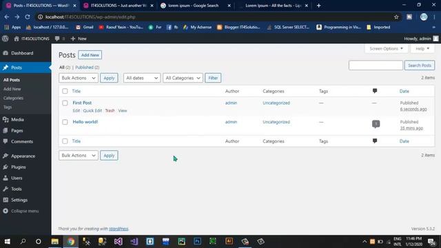 WordPress Tutorial Complete Course Part-4 | How To Add Post's & Tags in WordPress смотреть онлайн