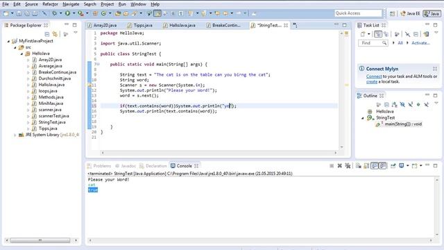 Java 20 تعلم الجافا String Scanner
