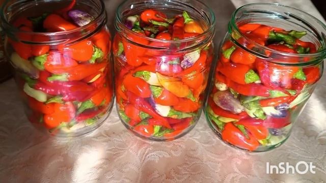 Заготовка на зиму. Острый маринованный перец. Проще небывает. смотреть онлайн