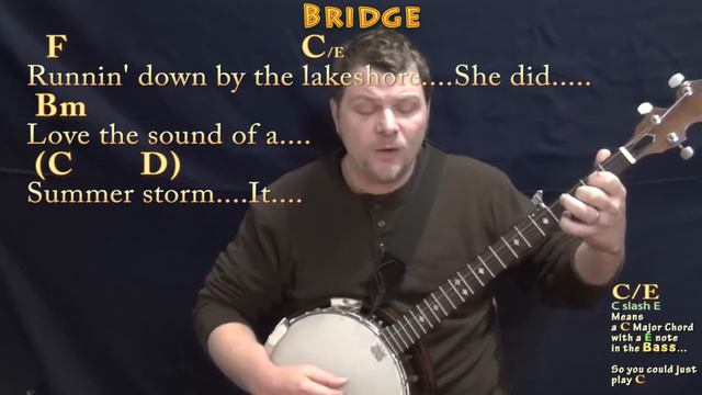 Mandolin Rain (Bruce Hornsby) Banjo Cover Lesson in G with Chords/Lyrics смотреть онлайн