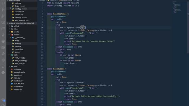 MUSIC APP - CREATE POSTGRESQL TABLES WITH PYTHON AND PSYCOPG2 смотреть онлайн