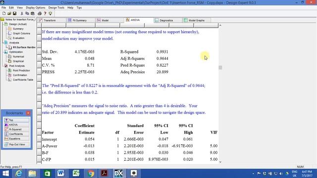 Design Expert Practice Design of experiment v 9 Example Response Surface Method RSM Full Factorial смотреть онлайн