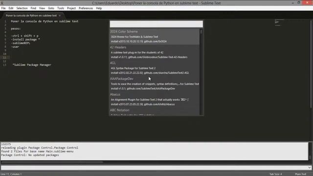Poner la consola de Python en sublime text - Tutoriales y mas; смотреть онлайн