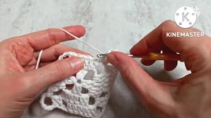 Квадратная скатерть крючком