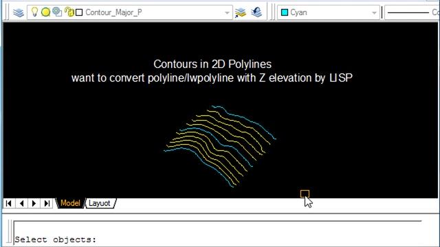 how to convert 3d polylines or 2d polylines to polylines in autocad using lisp | CTL84 смотреть онлайн