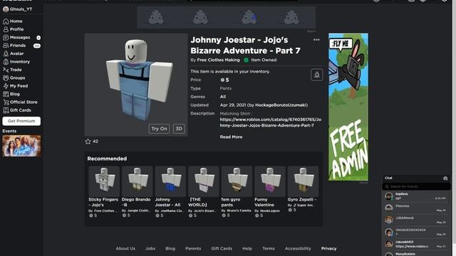 How To Make Johnny Joestar (Roblox) смотреть онлайн