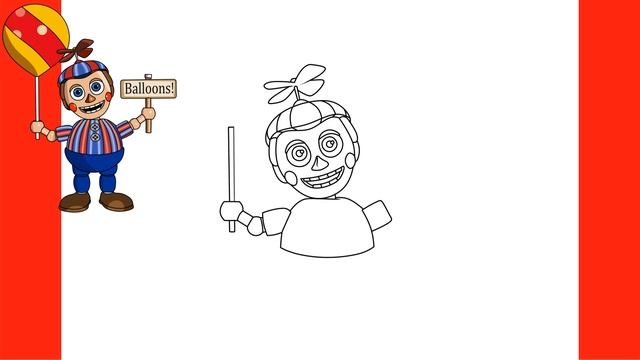 How to Draw Balloon Boy - Five Nights at Freddy's | FNAF смотреть онлайн