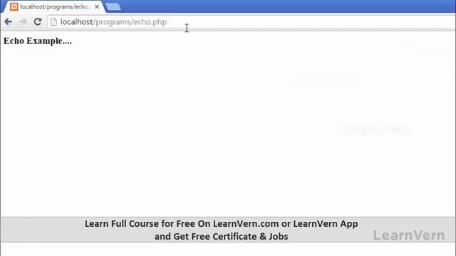 Echo and Print Statement in PHP, Video Tutorial in Hindi | LearnVern смотреть онлайн