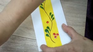 Мастер-класс по мотивам хохломской росписи«Орнамент в полосе «Брусничка».