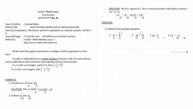 40 MELC-BASED ACTIVITY SHEETS FOR GRADE 7 MATHEMATICS FIRST QUARTER | MODULAR ACTIVITY SHEETS смотреть онлайн
