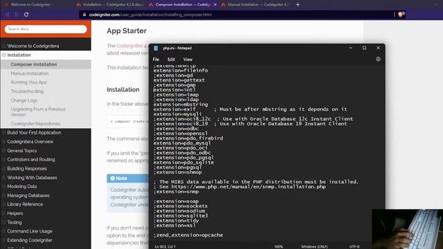 Tutorial Instalasi Codeigniter 4/ CI 4 Menggunakan Composer смотреть онлайн