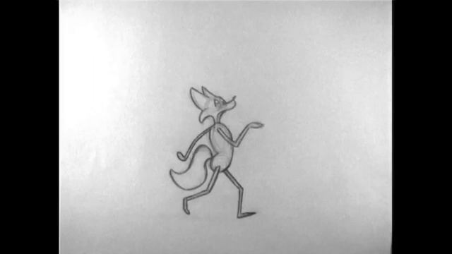 Snooty Fox Walk Cycle Pencil Test смотреть онлайн