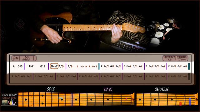 BLACK FRIDAY - Playing STEELY DAN - GUITAR CHORDS + BASSLINES, SOLOS & LYRICS - TUTORIALS (unique) смотреть онлайн