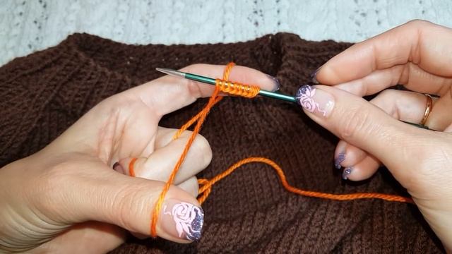 Набор петель для горловины свитера смотреть онлайн