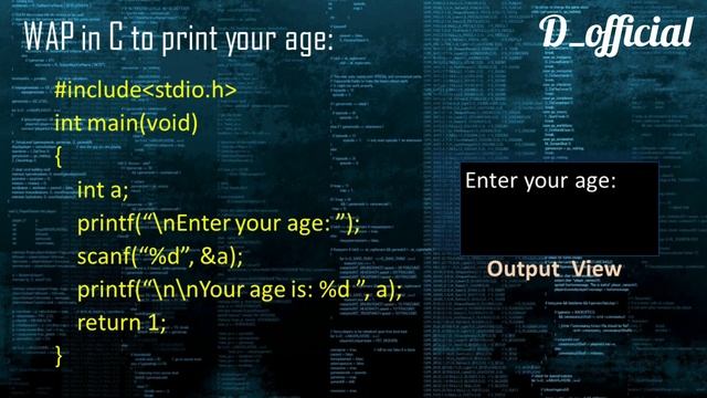 Format Specifiers || Use of scanf() Function || C Programming Language || D_CPL005 смотреть онлайн