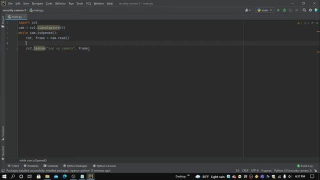 How to make a security camera using Pycham смотреть онлайн
