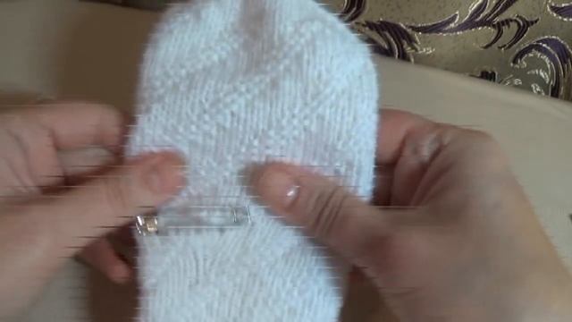 Рукавички спицами (окончание).