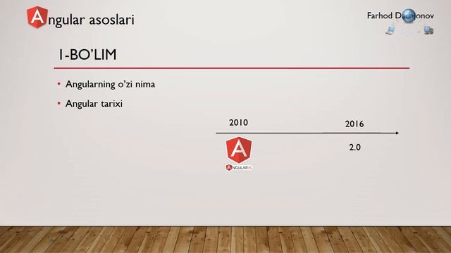Angular asoslari. 1-Bo'lim. Kirish. смотреть онлайн