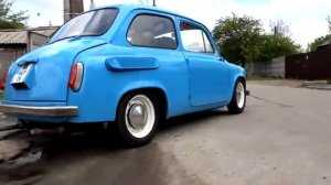 ЗАЗ 965 с НОВЫМ мотором в городе.  Едет - неожиданно!