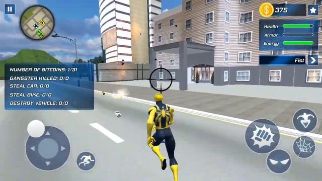 Flying Spider Rope Hero - Super Vice Town Crime a spider hero games | Best Android GamePlay смотреть онлайн