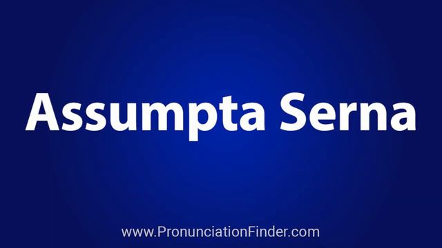 How To Pronounce Assumpta Serna смотреть онлайн