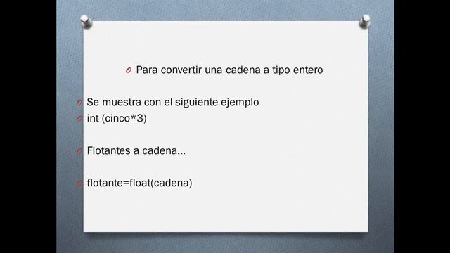 Convirtiendo a Enteros, Flotantes y Cadenas (int,float y str) смотреть онлайн