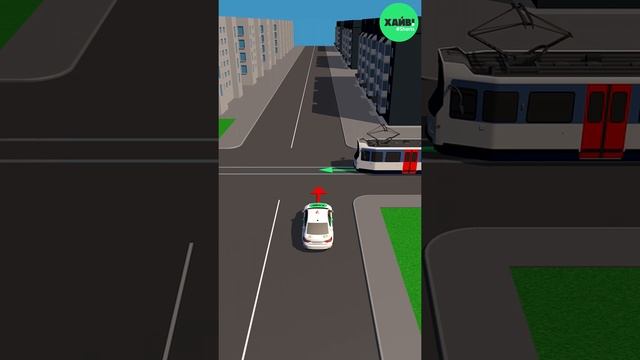 Правила разъезда с трамваями. #Shorts смотреть онлайн