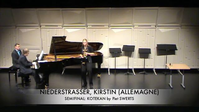 NIEDERSTRASSER, KIRSTIN (ALLEMAGNE) kotekan Piet SWERTS смотреть онлайн