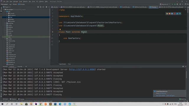 Laravel курс с нуля, база. 5. Модель в Laravel. Общий обзор смотреть онлайн
